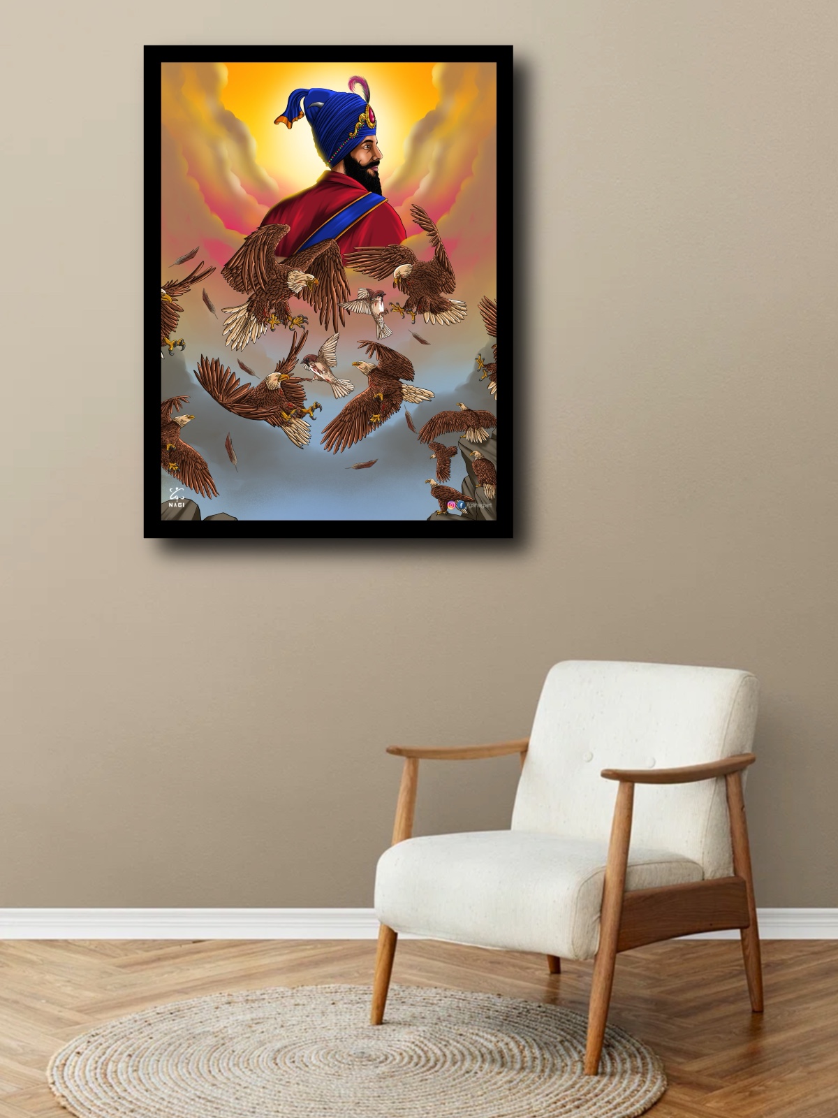 Sikh religious artwork by GS Nagi